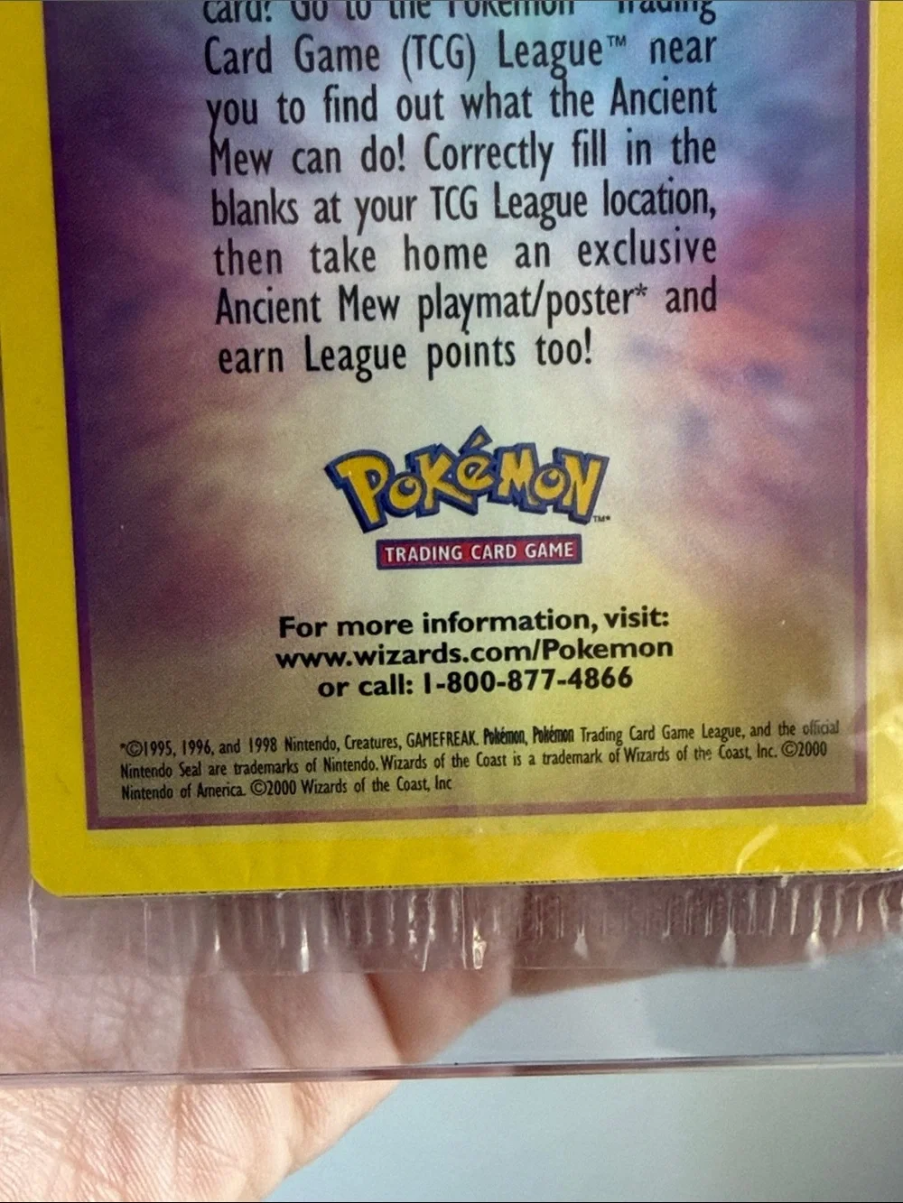Ancient Mew Promo Card 2000 Pokémon Movie Sealed